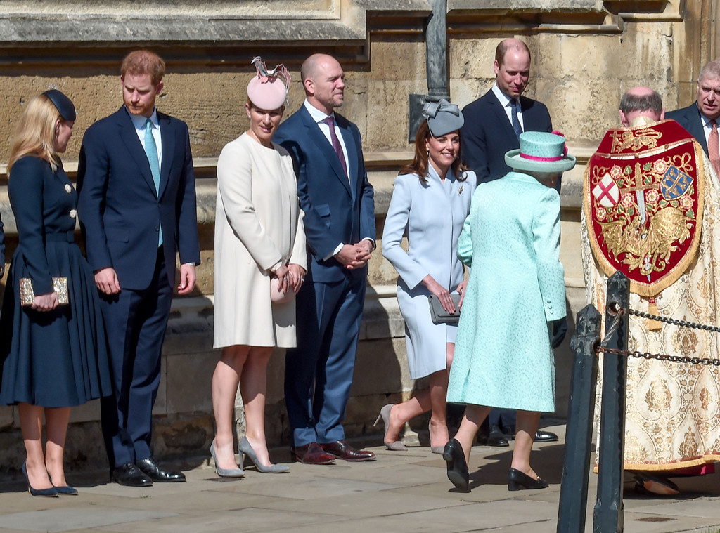 Prince William, Kate Middleton, Zara Tindall, Prince Harry, Mike Tindall, Queen Elizabeth, Easter Sunday Service Prince William, Kate Middleton, Zara Tindall, Prince Harry, Mike Tindall, Queen Elizabeth, Easter Sunday Service